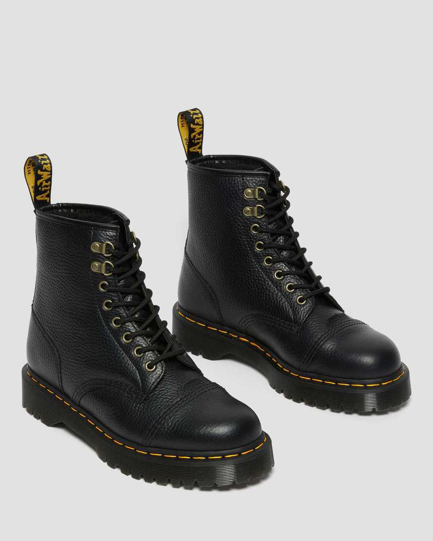 Botines Dr Martens 1460 Bex Faux Fur-Lined Leather Lace Up Mujer Negras  España |  96172-AFMR