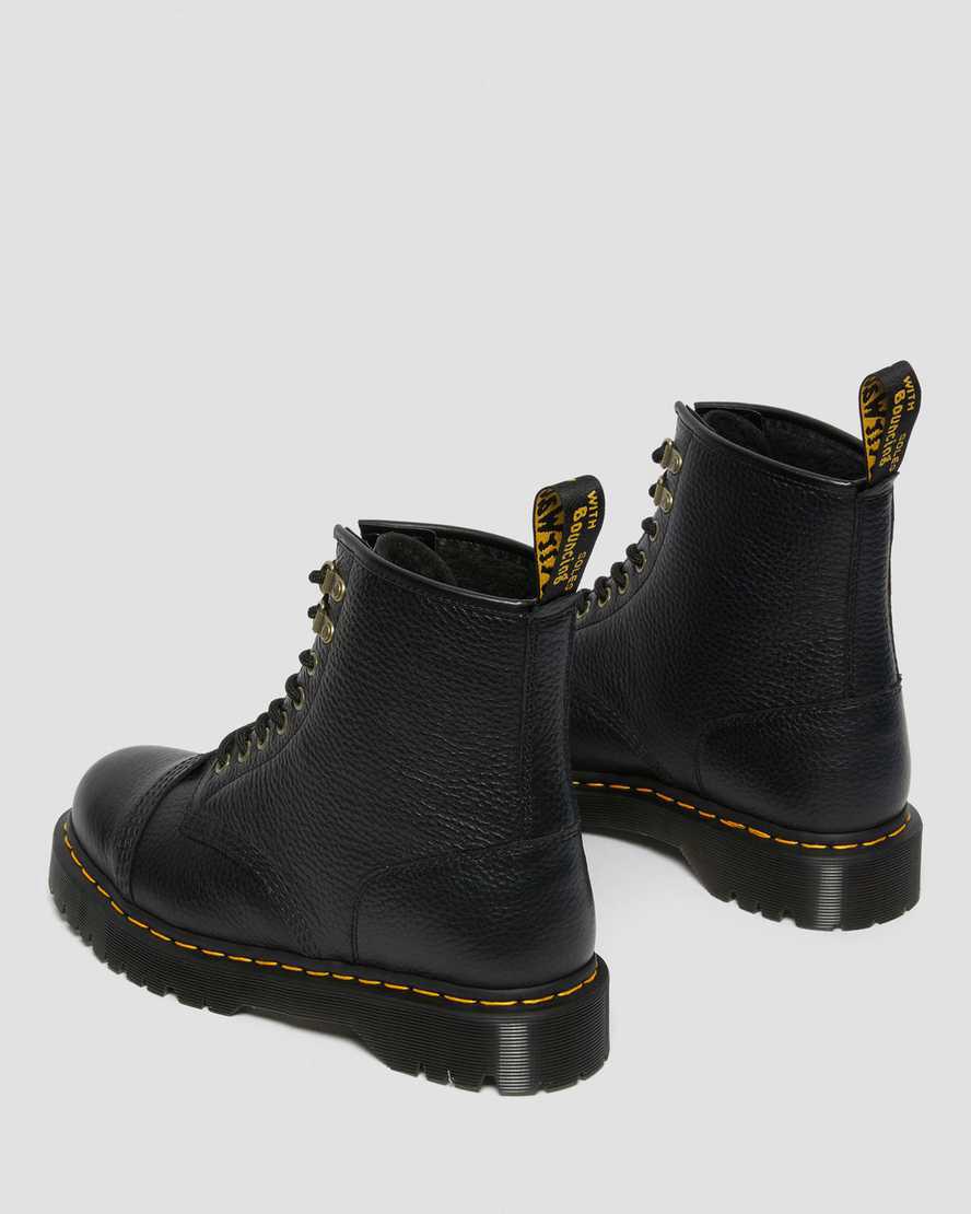 Botines Dr Martens 1460 Bex Faux Fur-Lined Leather Lace Up Mujer Negras  España |  96172-AFMR