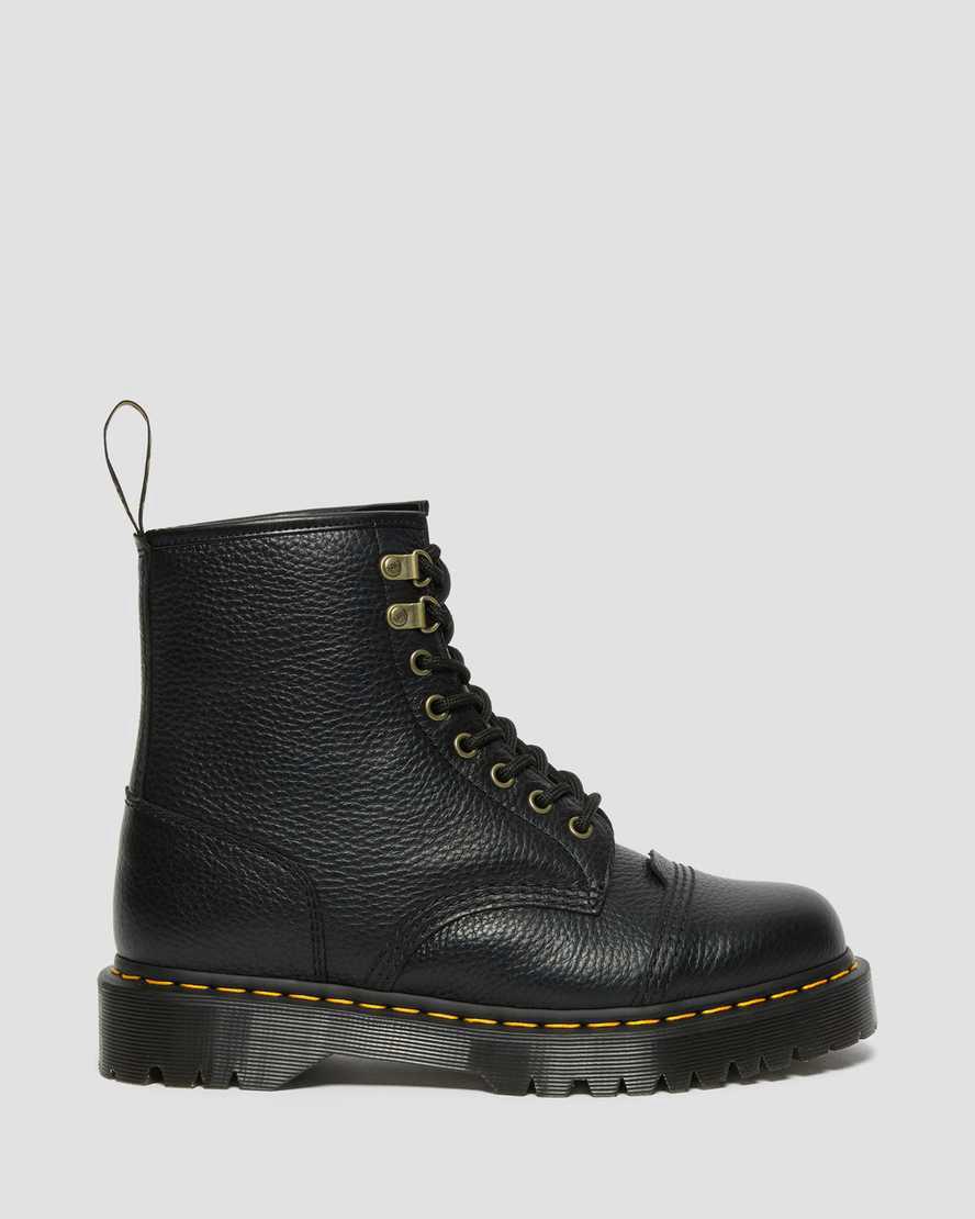 Botines Dr Martens 1460 Bex Faux Fur-Lined Leather Lace Up Mujer Negras  España |  96172-AFMR