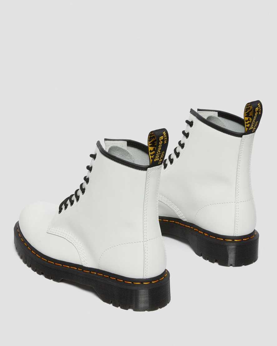 Botines Dr Martens 1460 Bex Smooth Leather Platform Mujer Blancas  España |  03128-YKCN
