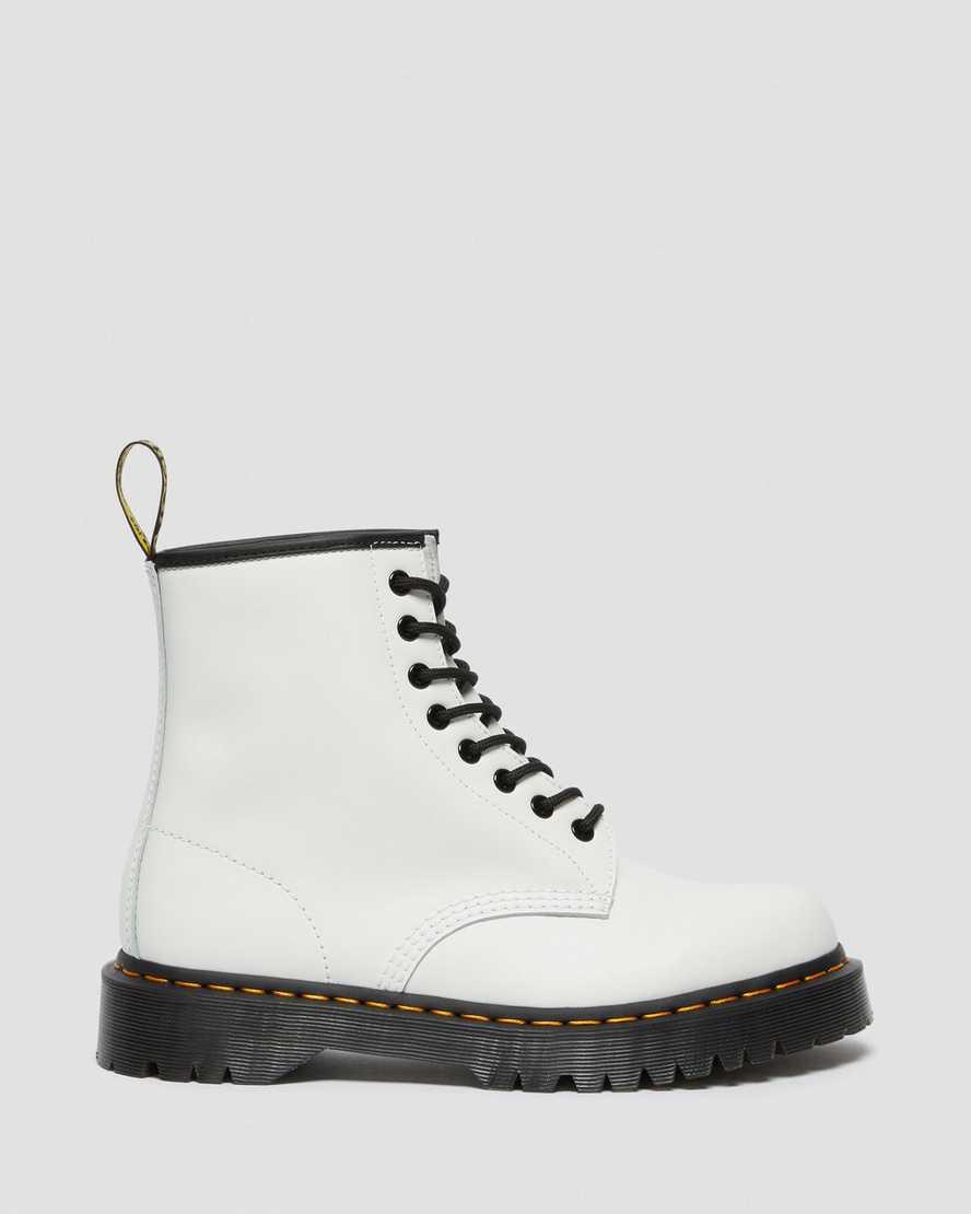 Botines Dr Martens 1460 Bex Smooth Leather Platform Mujer Blancas  España |  03128-YKCN