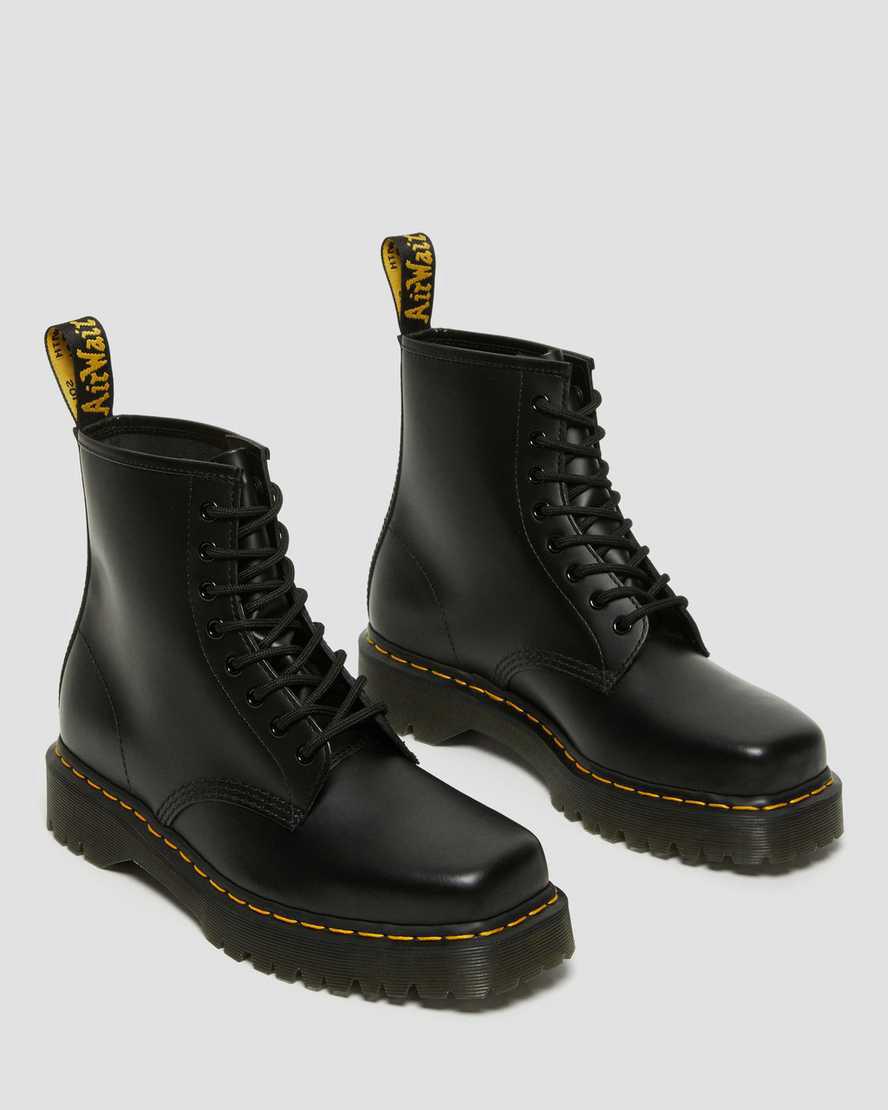 Botines Dr Martens 1460 Bex Squared Toe Leather Lace Up Hombre Negras  España |  65349-KZLS