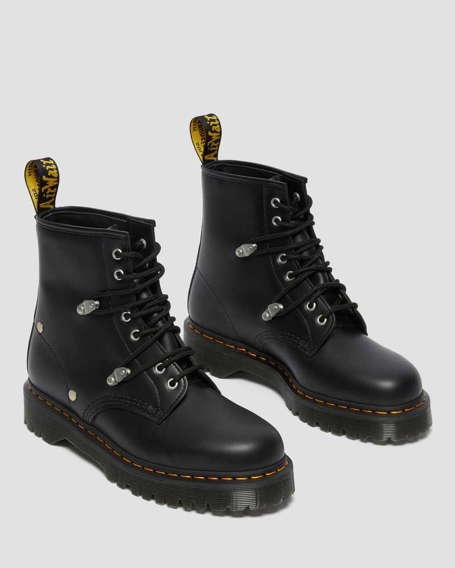 Botines Dr Martens 1460 Bex Stud Leather Lace Up Hombre Negras  España |  49512-EHYK