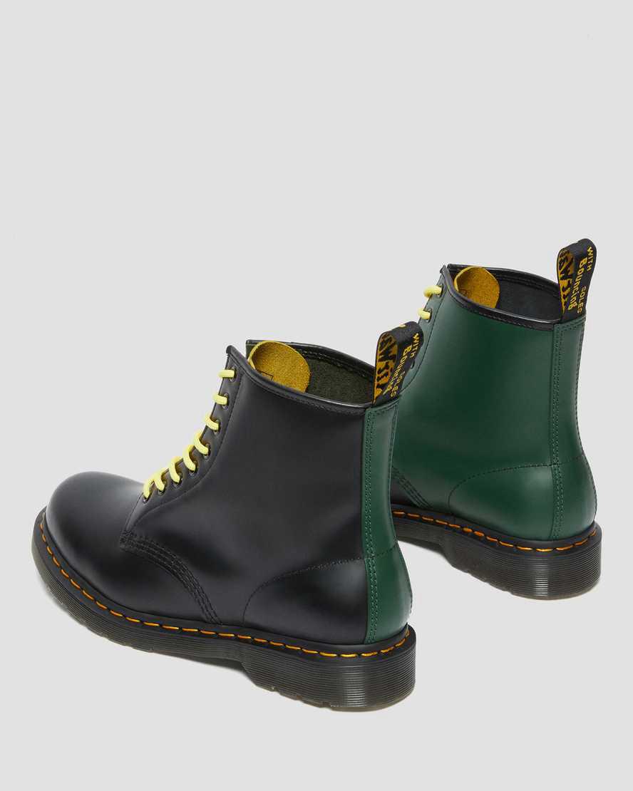 Botines Dr Martens 1460 Contrast Smooth Leather Lace Up Hombre Negras  España |  06753-NPER
