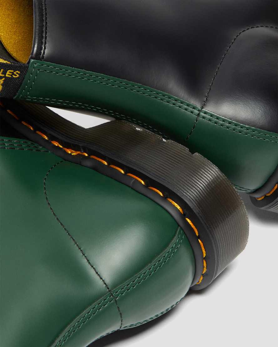 Botines Dr Martens 1460 Contrast Smooth Leather Lace Up Hombre Negras  España |  06753-NPER