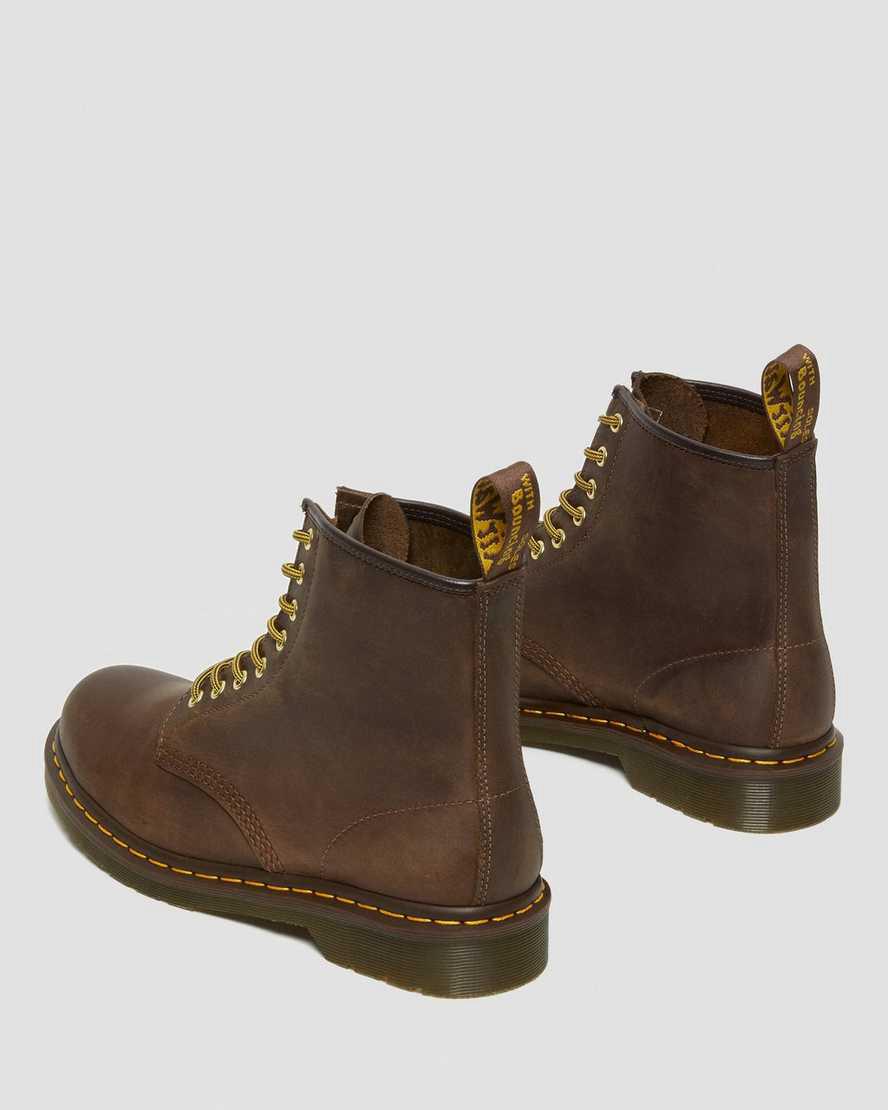 Botines Dr Martens 1460 Crazy Horse Leather Lace Up Mujer Marrones  España |  69724-HXET