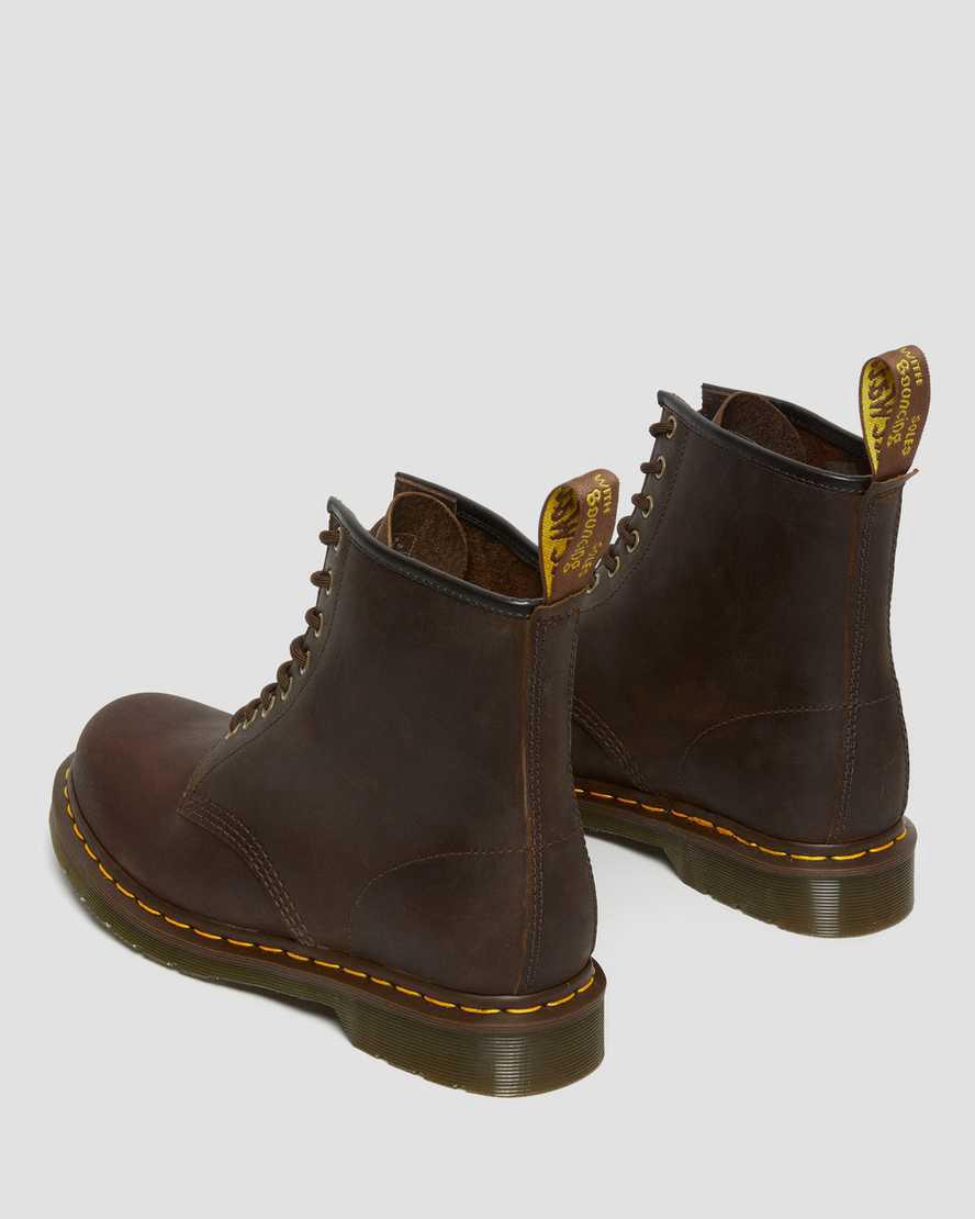 Botines Dr Martens 1460 Crazy Horse Leather Lace Up Mujer Marrones  España |  85143-VGDP