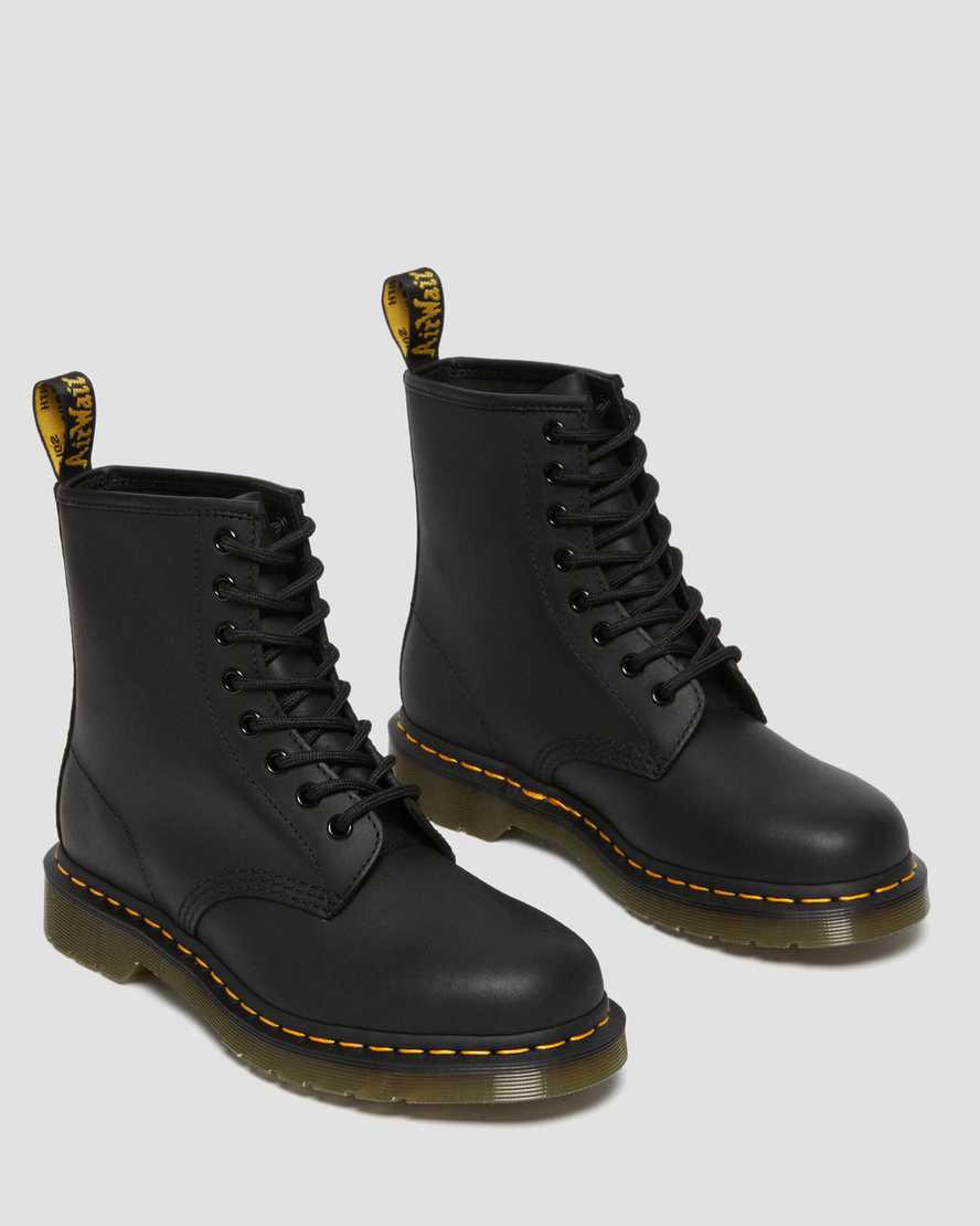 Botines Dr Martens 1460 Greasy Leather Lace Up Mujer Negras  España |  34927-ZYMB