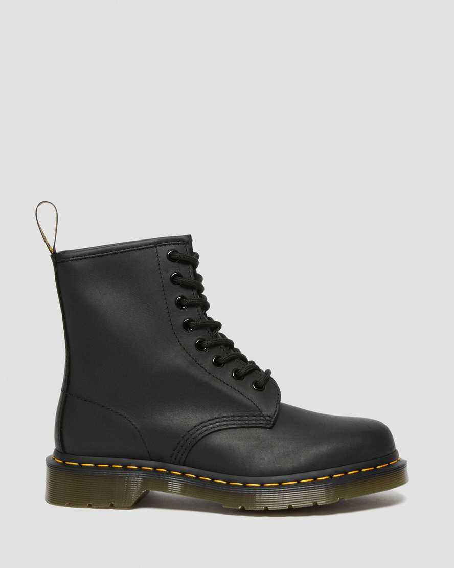 Botines Dr Martens 1460 Greasy Leather Lace Up Mujer Negras  España |  34927-ZYMB