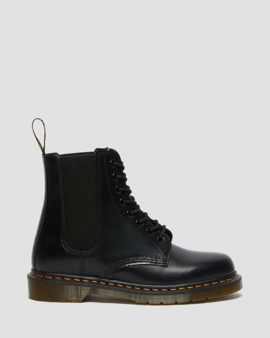 Botines Dr Martens 1460 Harper Smooth Leather Lace Up Mujer Negras  España |  34728-RGEC