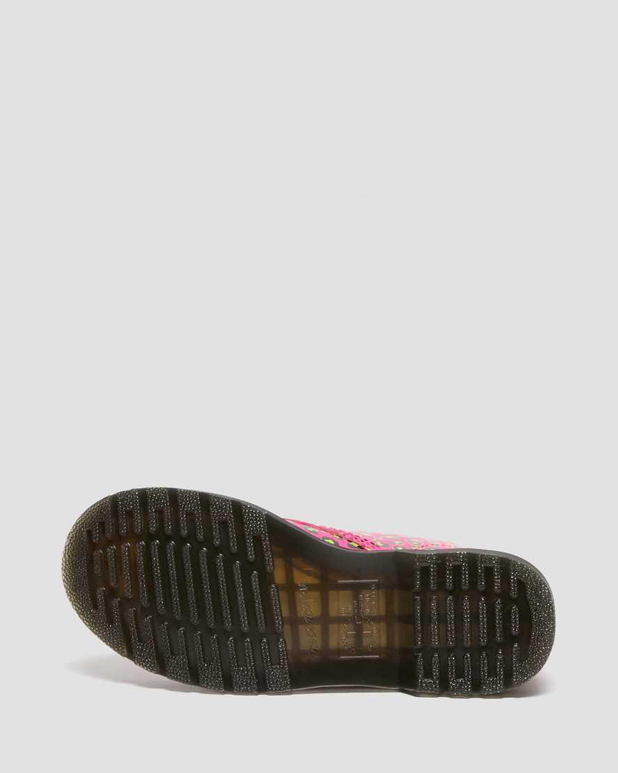 Botines Dr Martens 1460 Leopard Smooth Leather Lace Up Mujer Rosas  España |  23740-LDOZ