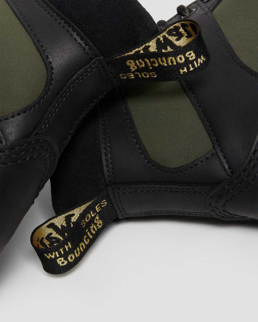 Botines Dr Martens 1460 Made in England Padded Panel Lace Up Mujer Black/Olive Dockyard / Ventile / Eh  España |  03628-DHIM