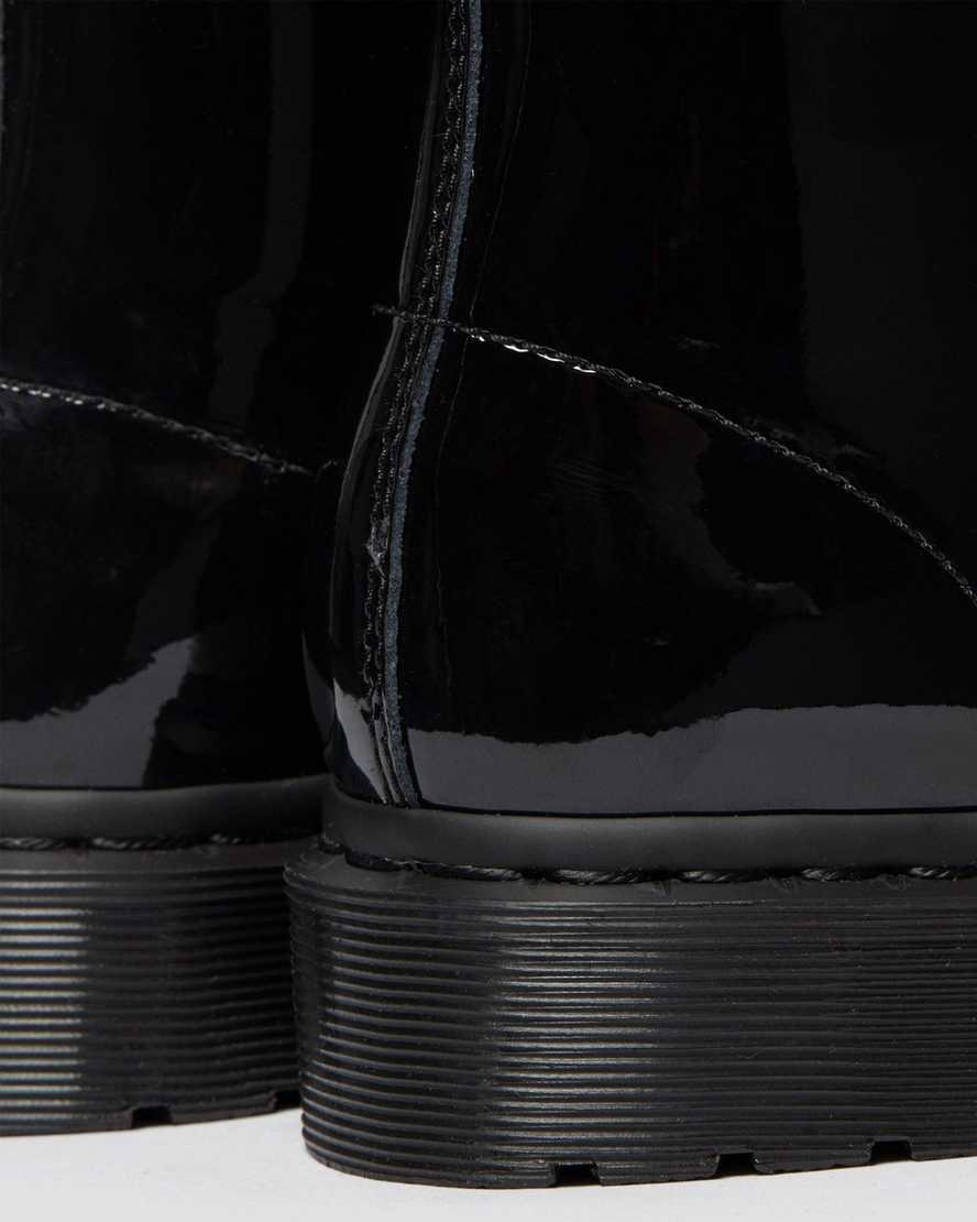 Botines Dr Martens 1460 Mono Patent Leather Lace Up Mujer Negras  España |  58796-WBDM