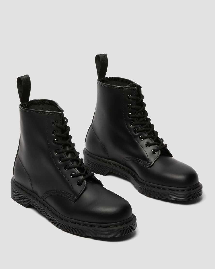 Botines Dr Martens 1460 Mono Smooth Leather Lace Up Hombre Negras  España |  96135-ZELS