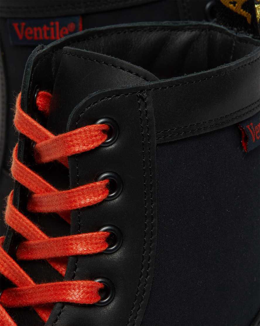 Botines Dr Martens 1460 Panel Made in England Leather Lace Up Mujer Negras  España |  14629-BCVE