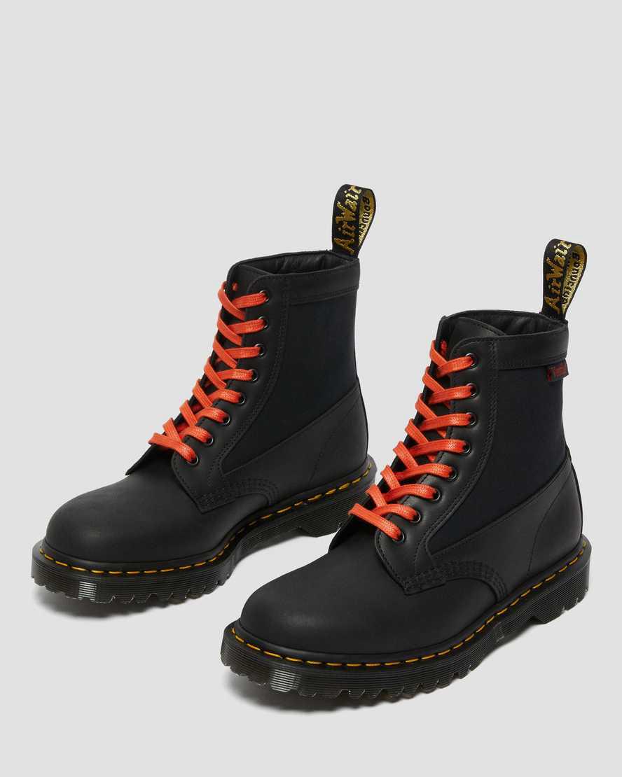 Botines Dr Martens 1460 Panel Made in England Leather Lace Up Mujer Negras  España |  14629-BCVE
