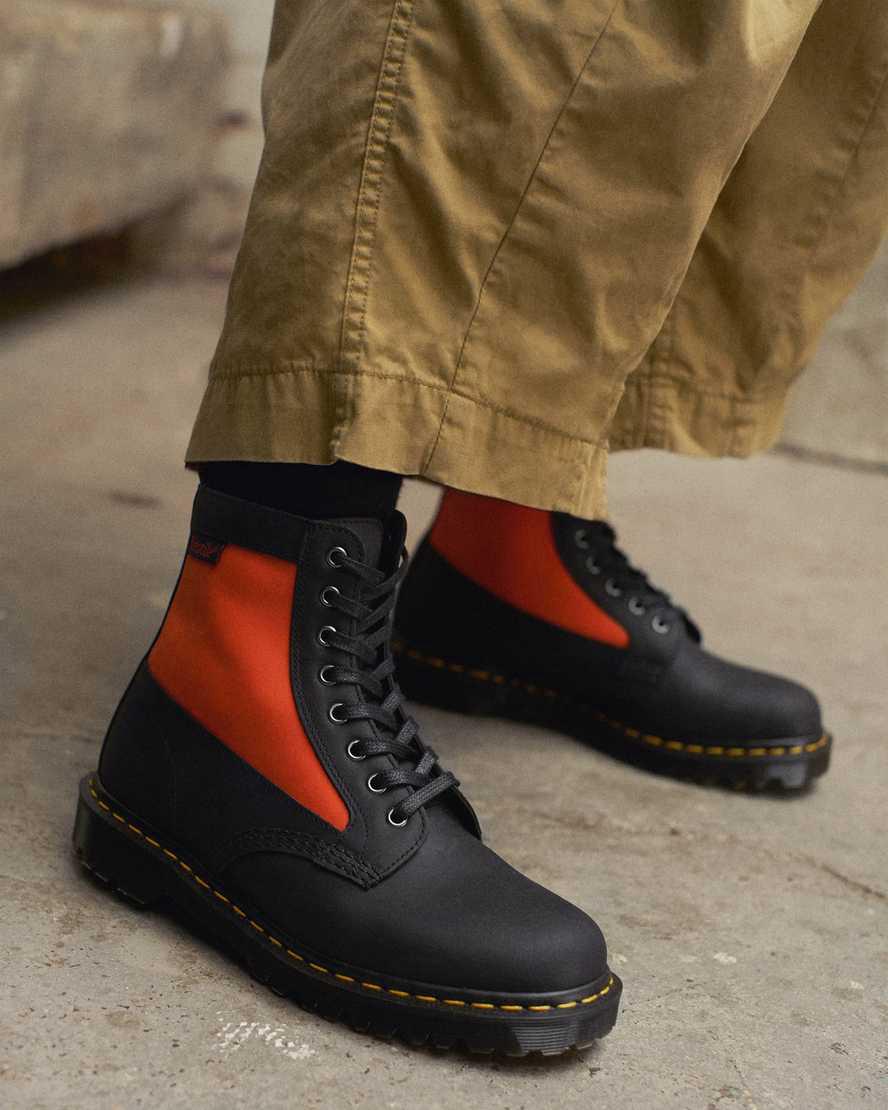 Botines Dr Martens 1460 Panel Made in England Leather Lace Up Hombre Negras  España |  79468-OUBJ