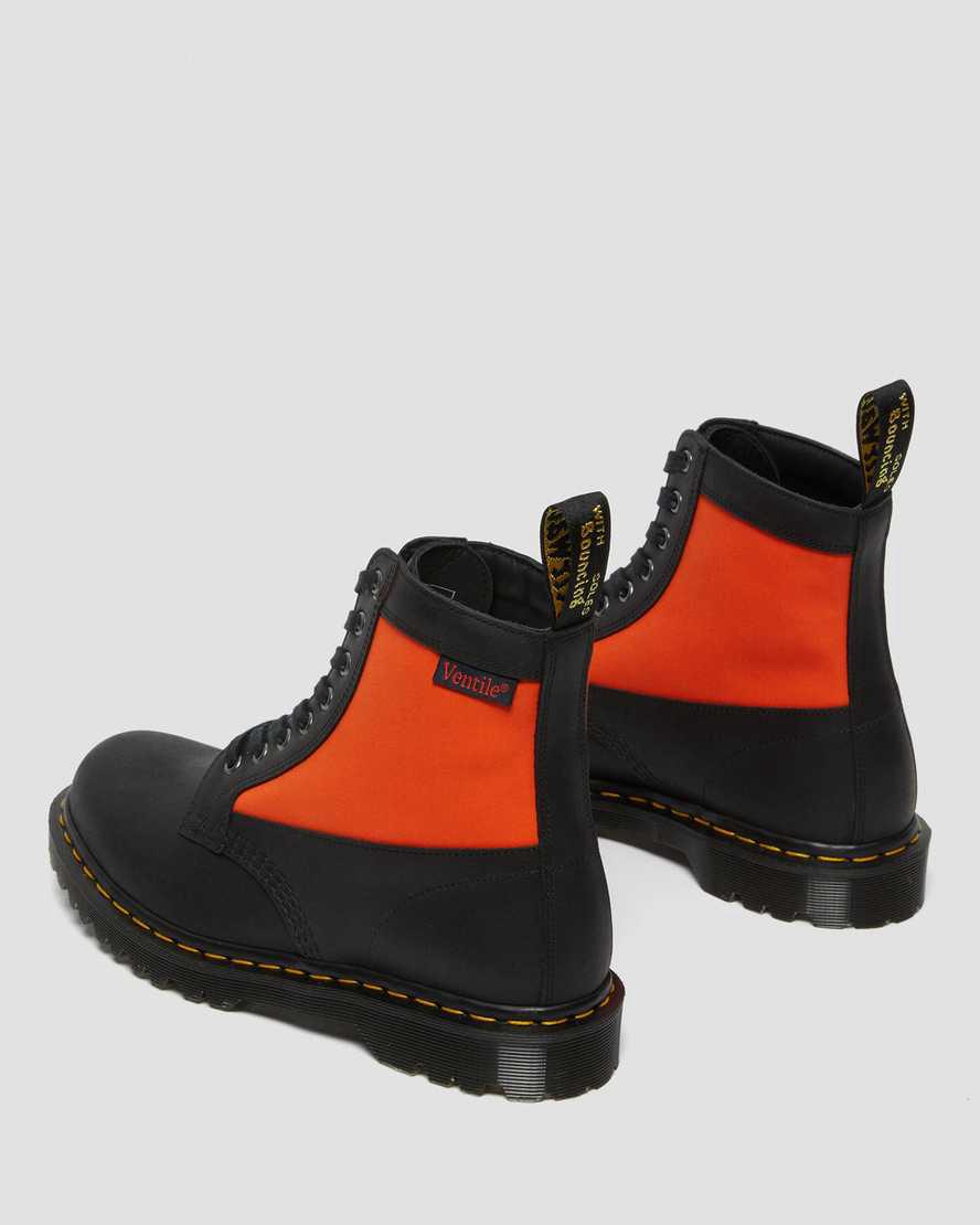 Botines Dr Martens 1460 Panel Made in England Leather Lace Up Hombre Negras  España |  79468-OUBJ