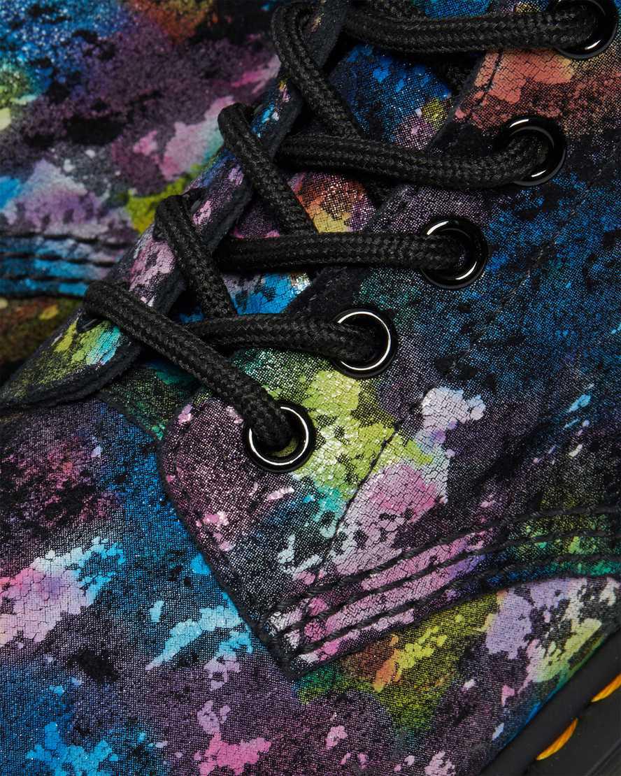 Botines Dr Martens 1460 Pascal Confetti Suede Lace Up Mujer Negras  España |  71230-NDMV