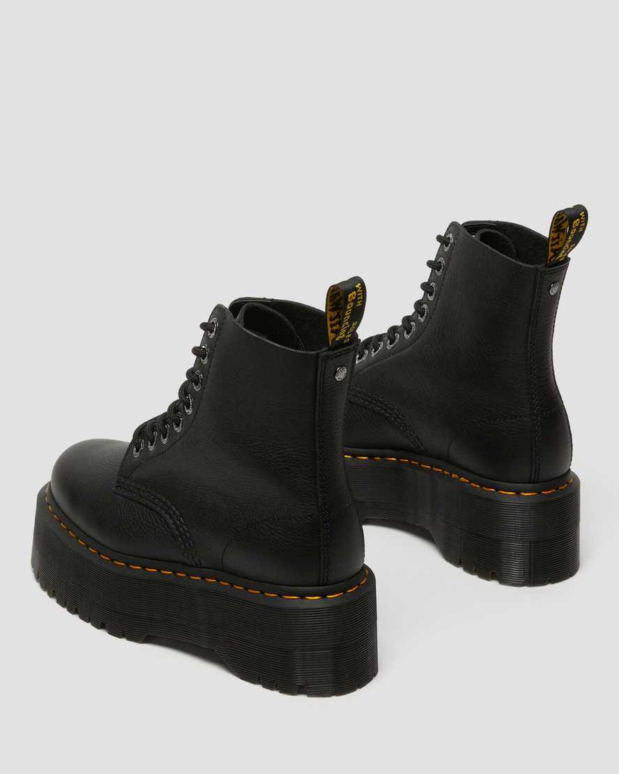 Botines Dr Martens 1460 Pascal Max Leather Platform Mujer Negras  España |  57190-ROHE