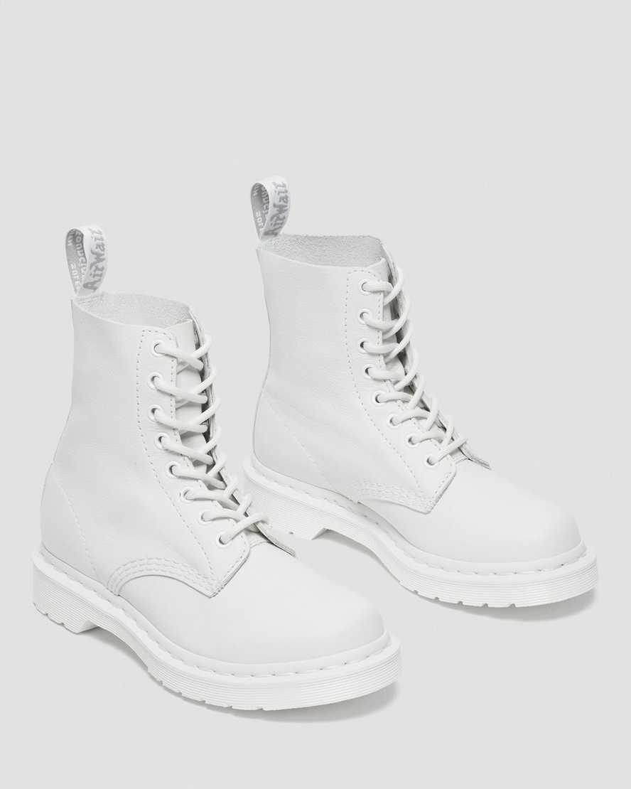 Botines Dr Martens 1460 Pascal Mono Lace Up Mujer Blancas  España |  07324-NLTP