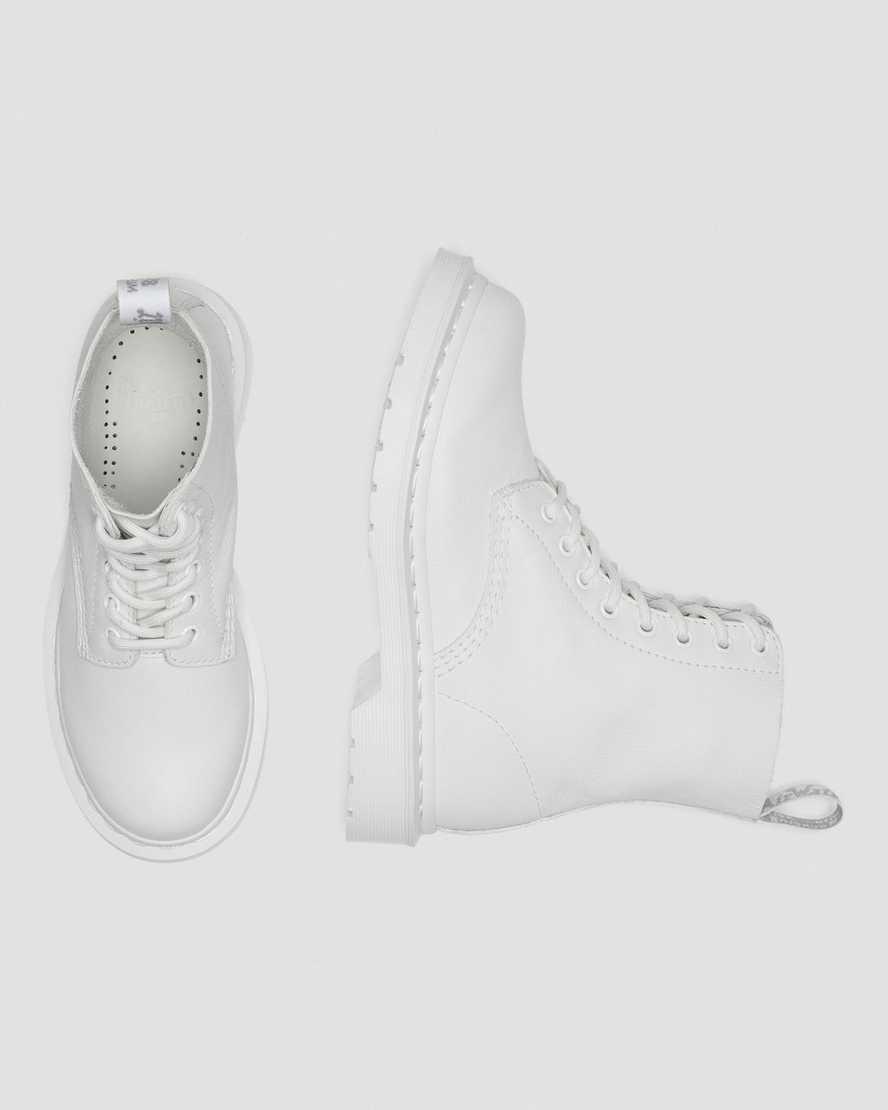 Botines Dr Martens 1460 Pascal Mono Lace Up Mujer Blancas  España |  07324-NLTP