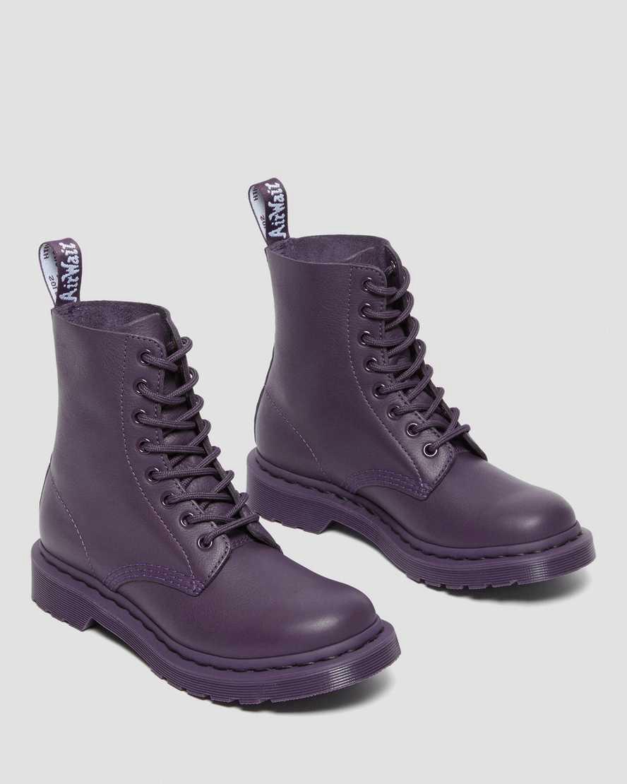 Botines Dr Martens 1460 Pascal Mono Lace Up Mujer Blackcurrant  España |  21458-BCVM