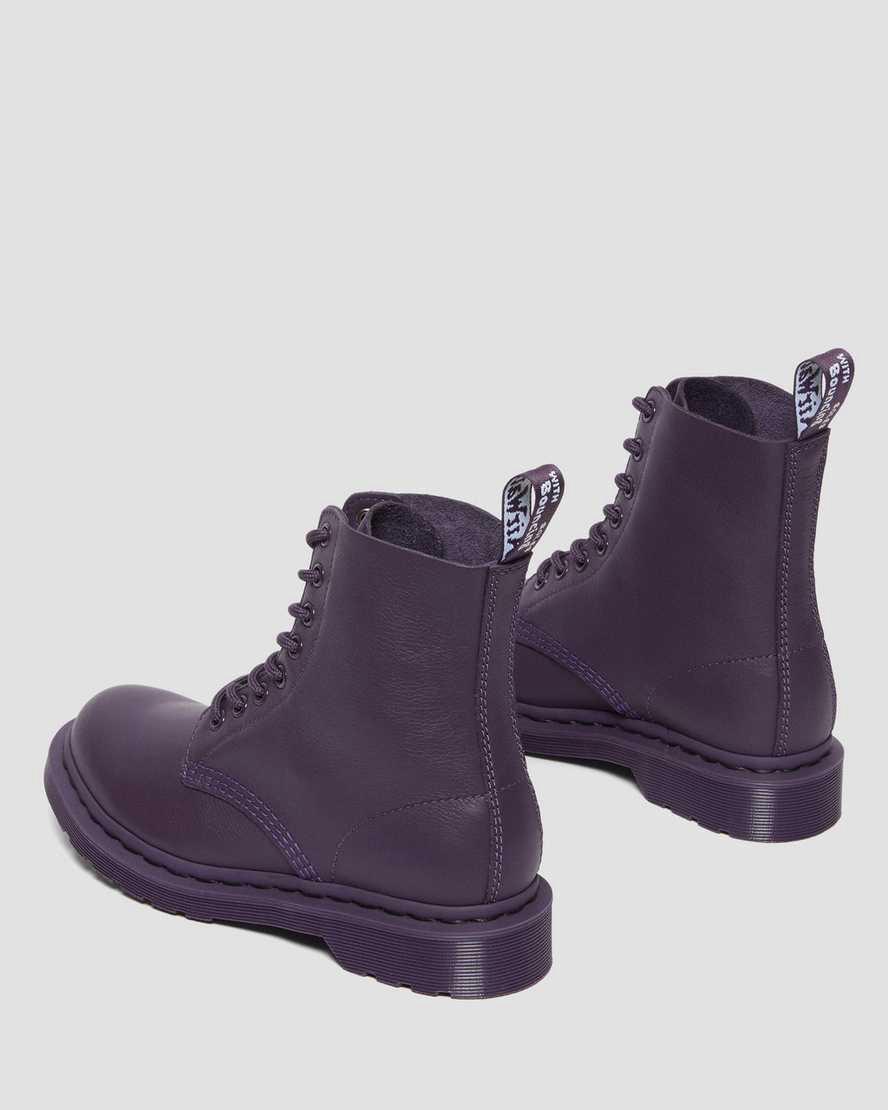 Botines Dr Martens 1460 Pascal Mono Lace Up Mujer Blackcurrant  España |  21458-BCVM