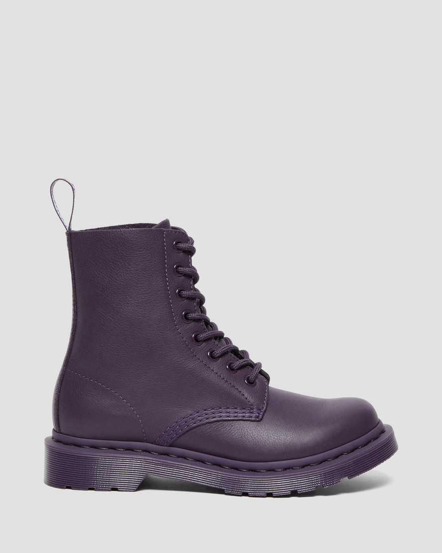 Botines Dr Martens 1460 Pascal Mono Lace Up Mujer Blackcurrant  España |  21458-BCVM