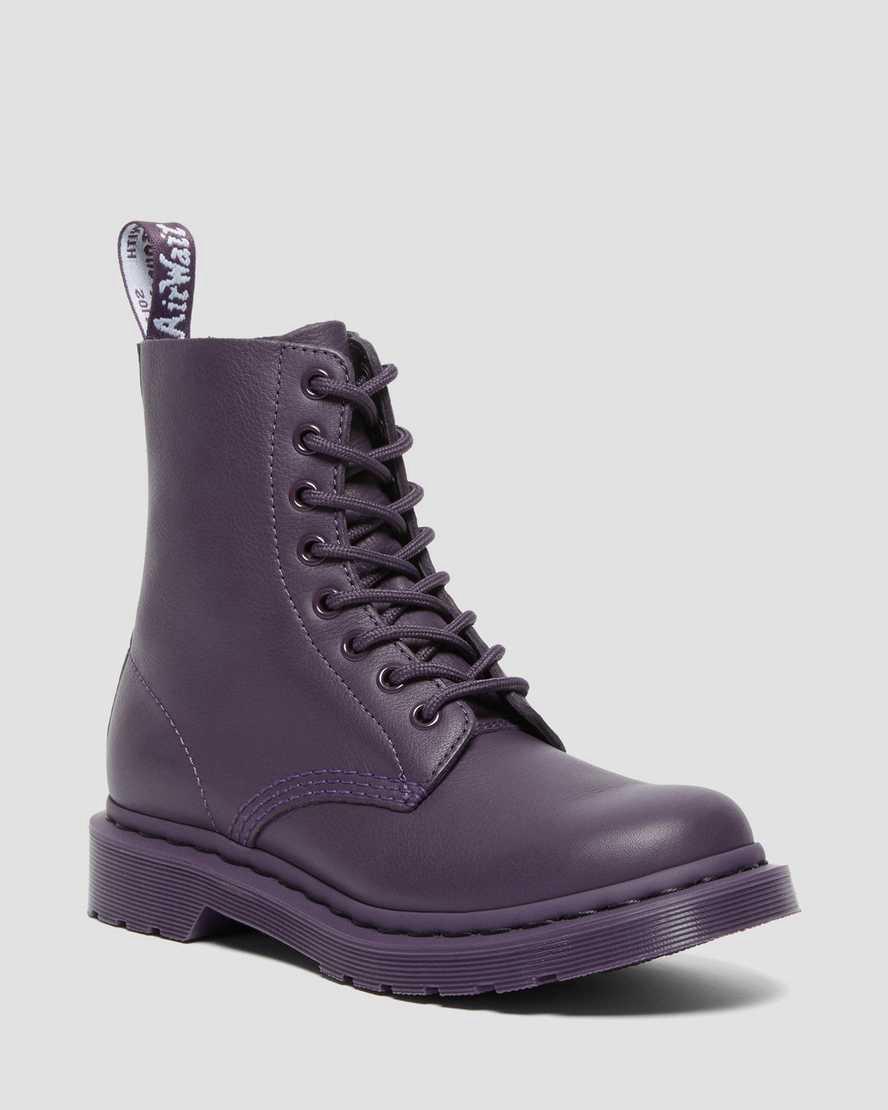 Botines Dr Martens 1460 Pascal Mono Lace Up Mujer Blackcurrant  España |  21458-BCVM