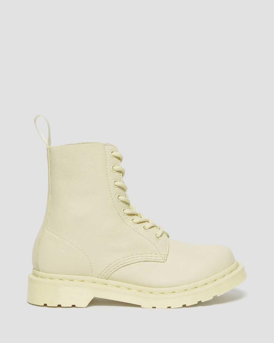 Botines Dr Martens 1460 Pascal Mono Lace Up Mujer Marrones Creme  España |  27146-PWSY