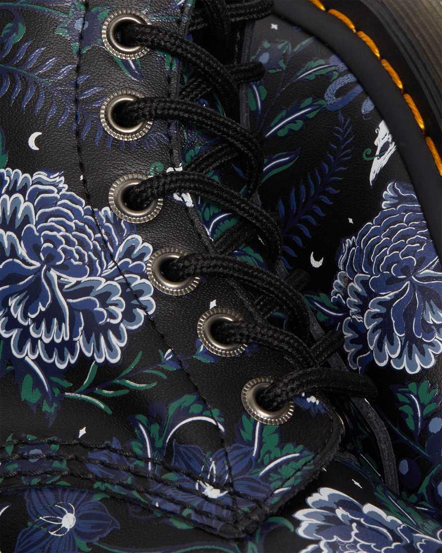Botines Dr Martens 1460 Pascal Mystic Floral Lace Up Mujer Negras  España |  75392-HSYC