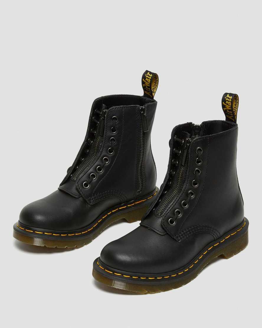 Botines Dr Martens 1460 Pascal Nappa Zipper Mujer Negras  España |  26793-LDUY