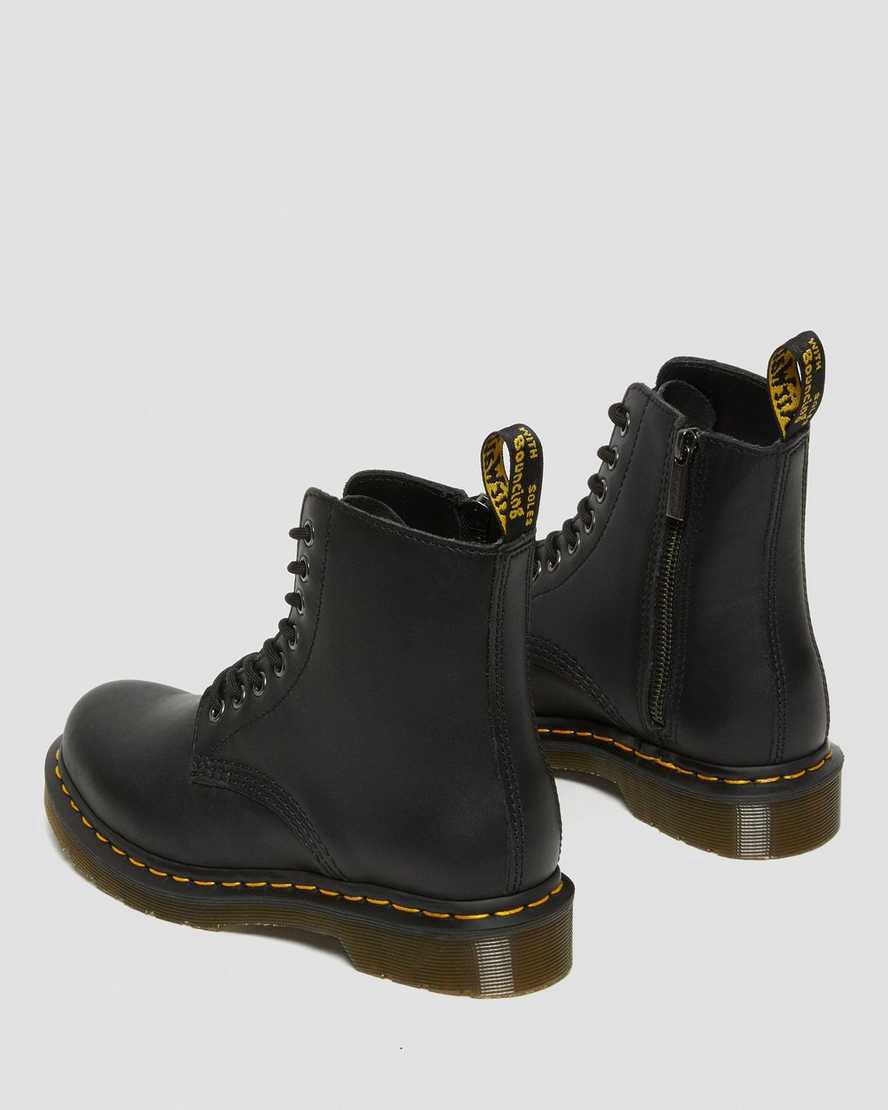 Botines Dr Martens 1460 Pascal Nappa Zipper Mujer Negras  España |  26793-LDUY