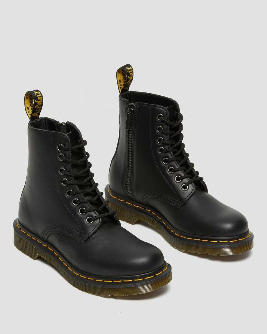 Botines Dr Martens 1460 Pascal Nappa Zipper Mujer Negras  España |  26793-LDUY