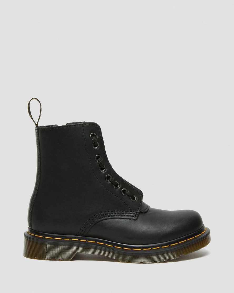 Botines Dr Martens 1460 Pascal Nappa Zipper Mujer Negras  España |  26793-LDUY
