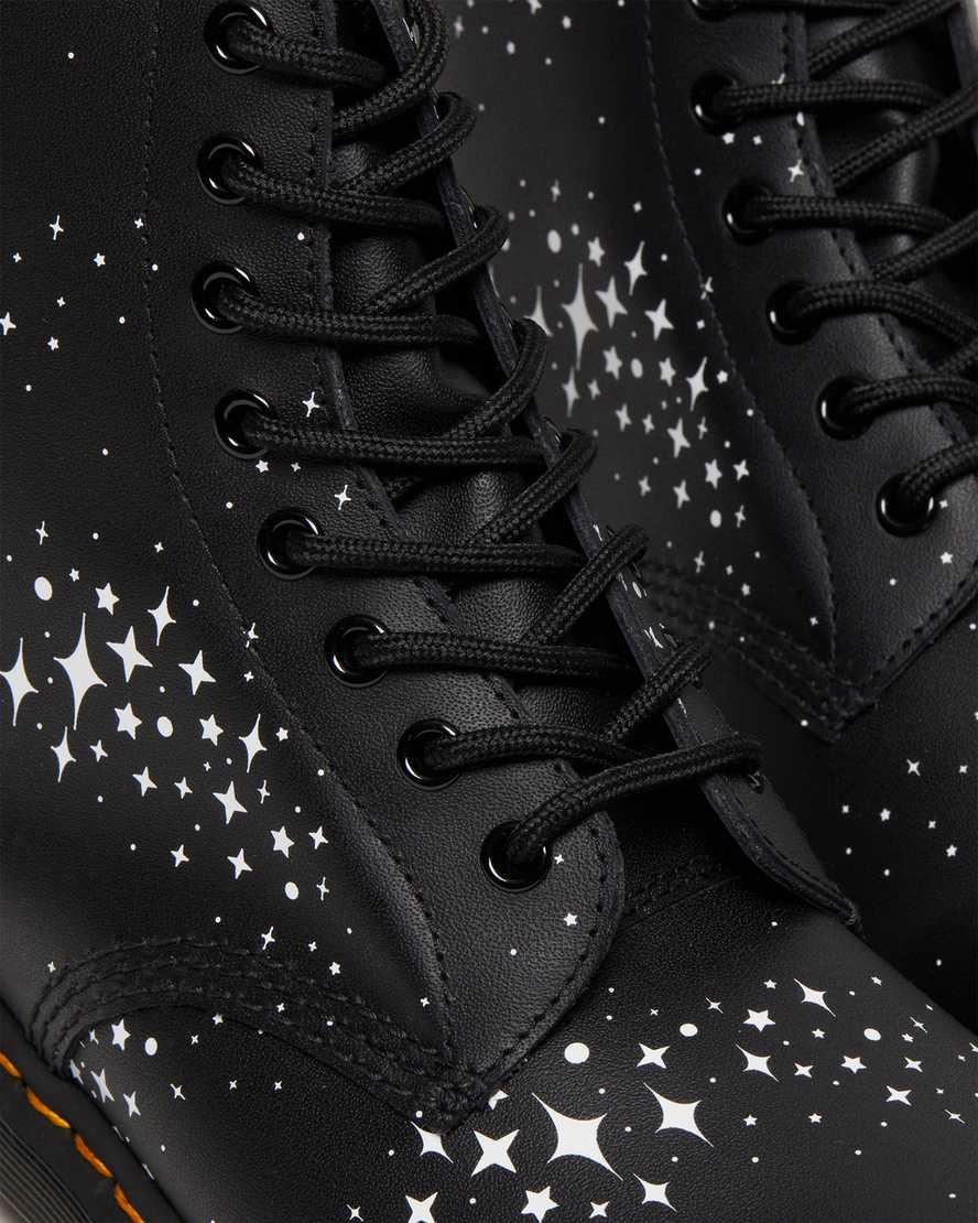 Botines Dr Martens 1460 Pascal Stars Leather Lace Up Hombre Negras  España |  82179-AWCX