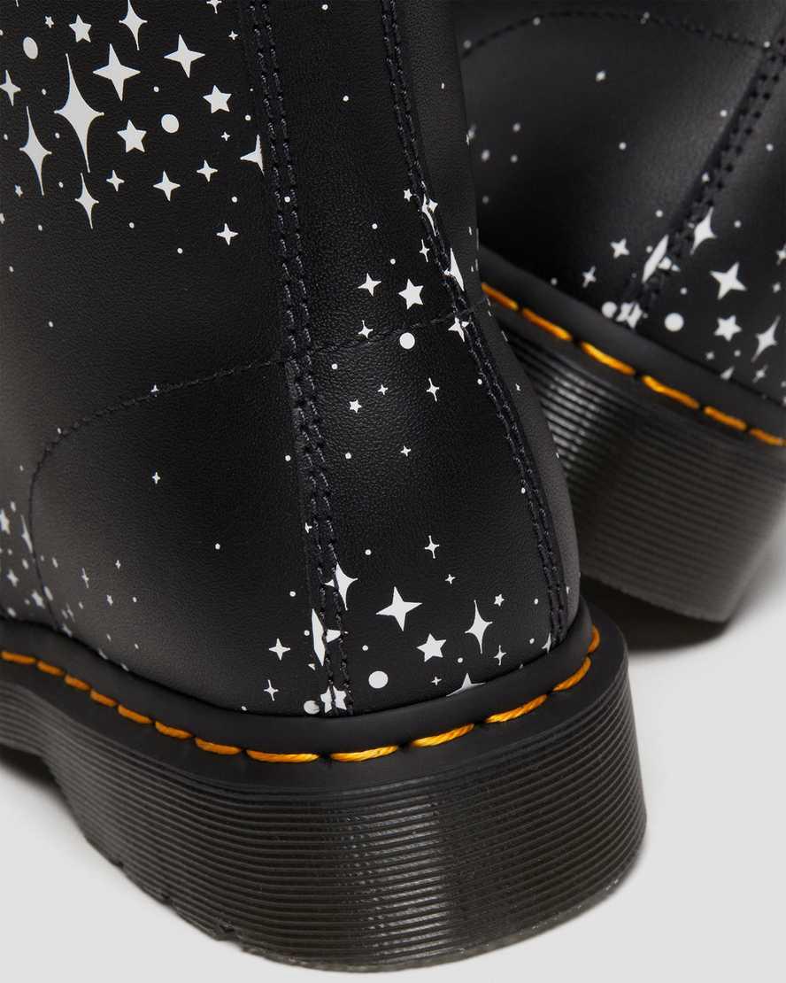 Botines Dr Martens 1460 Pascal Stars Leather Lace Up Hombre Negras  España |  82179-AWCX