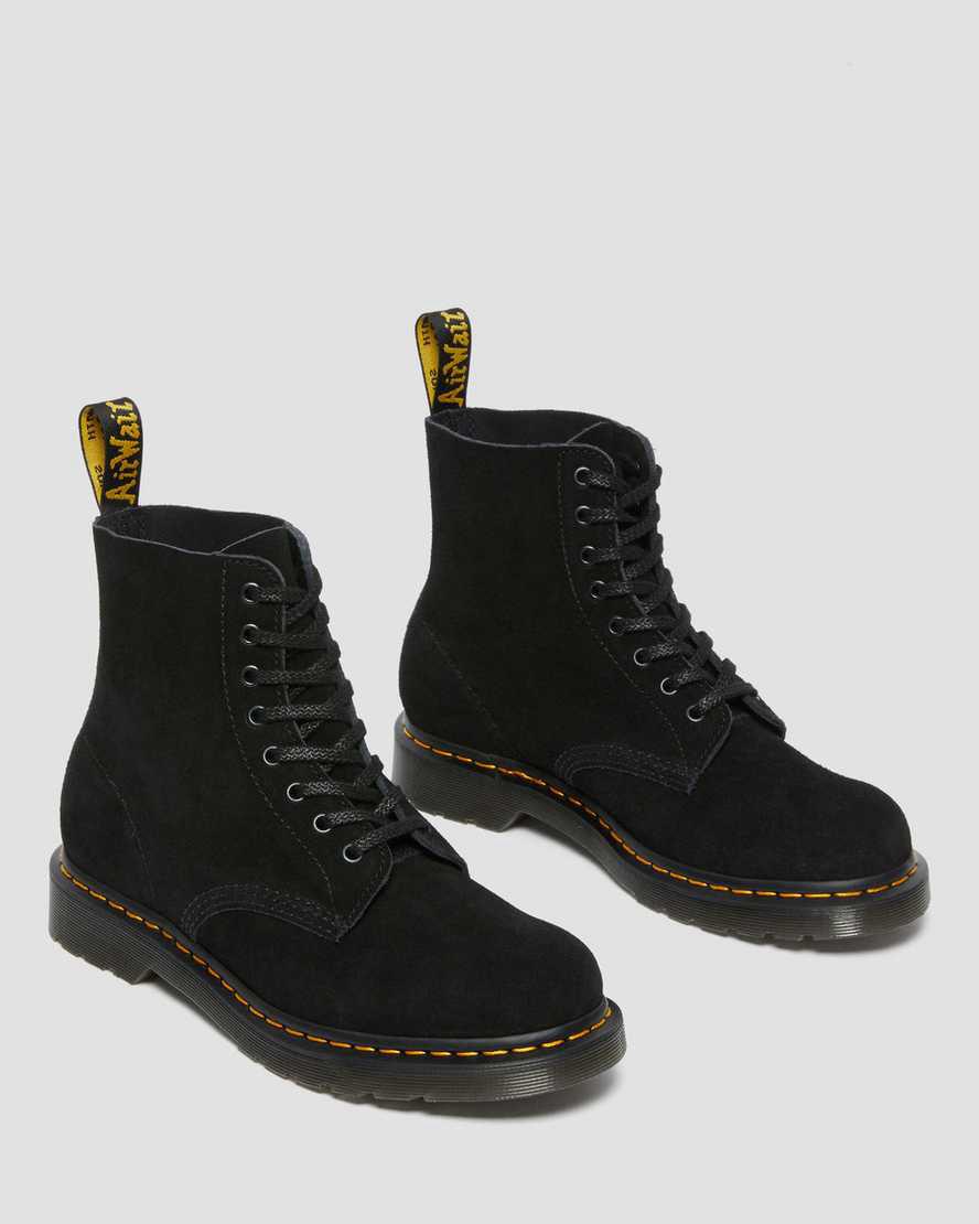 Botines Dr Martens 1460 Pascal Suede Lace Up  Mujer Negras  España |  47639-AOHY