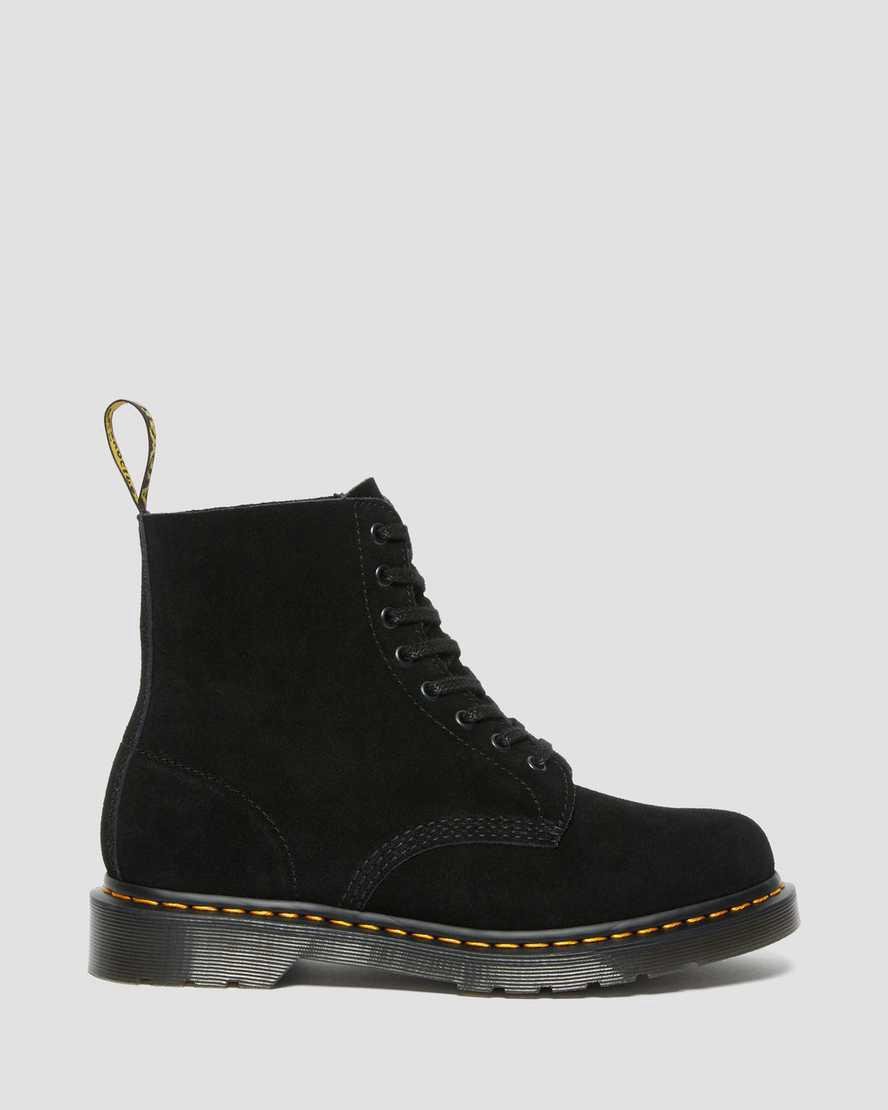 Botines Dr Martens 1460 Pascal Suede Lace Up  Mujer Negras  España |  47639-AOHY
