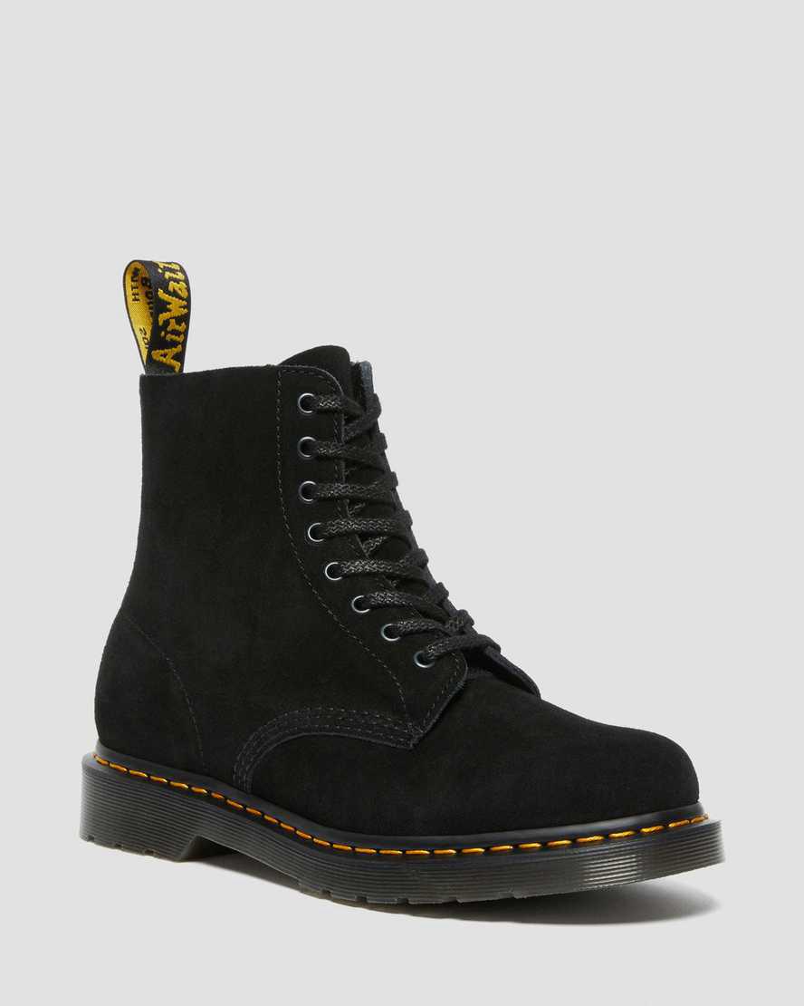 Botines Dr Martens 1460 Pascal Suede Lace Up  Mujer Negras  España |  47639-AOHY
