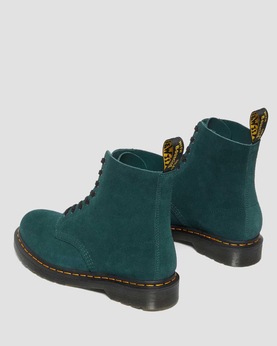 Botines Dr Martens 1460 Pascal Suede Lace Up  Mujer Verde  España |  83052-VEYI