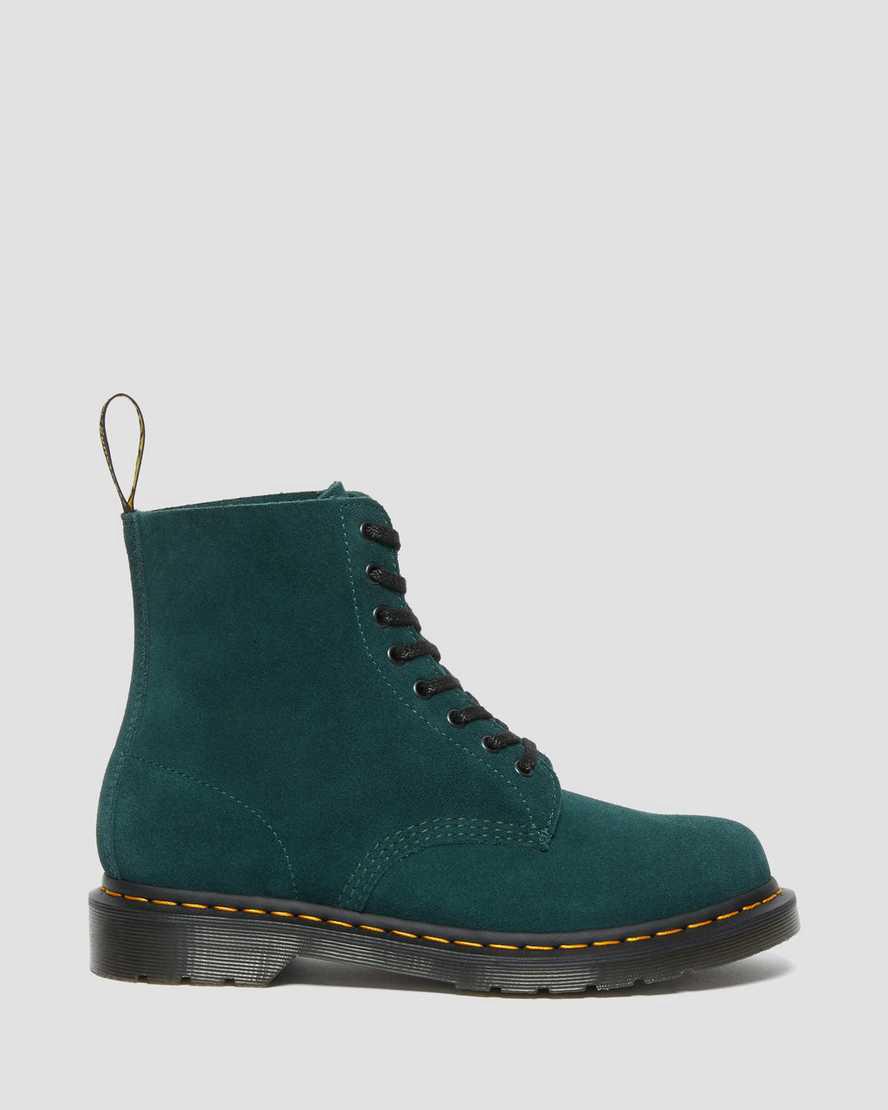 Botines Dr Martens 1460 Pascal Suede Lace Up  Mujer Verde  España |  83052-VEYI