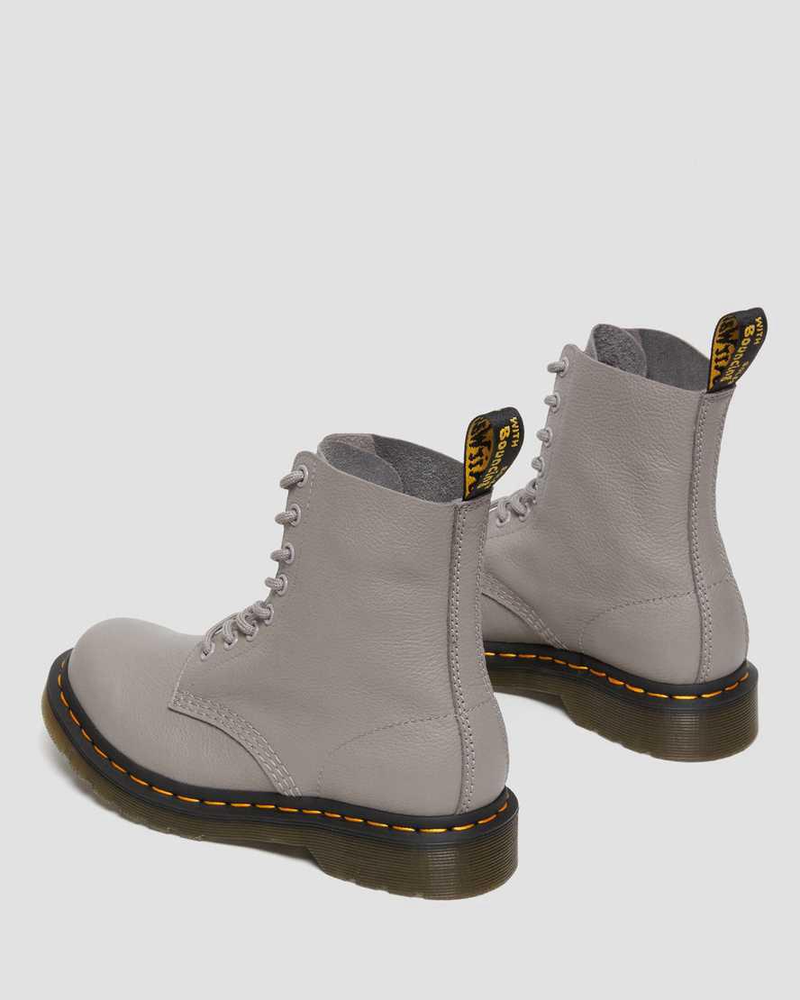Botines Dr Martens 1460 Pascal Virginia Leather Mujer Gris  España |  45267-SNJD