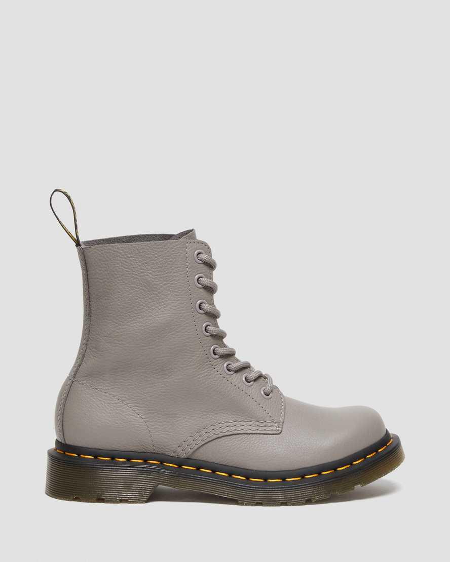 Botines Dr Martens 1460 Pascal Virginia Leather Mujer Gris  España |  45267-SNJD