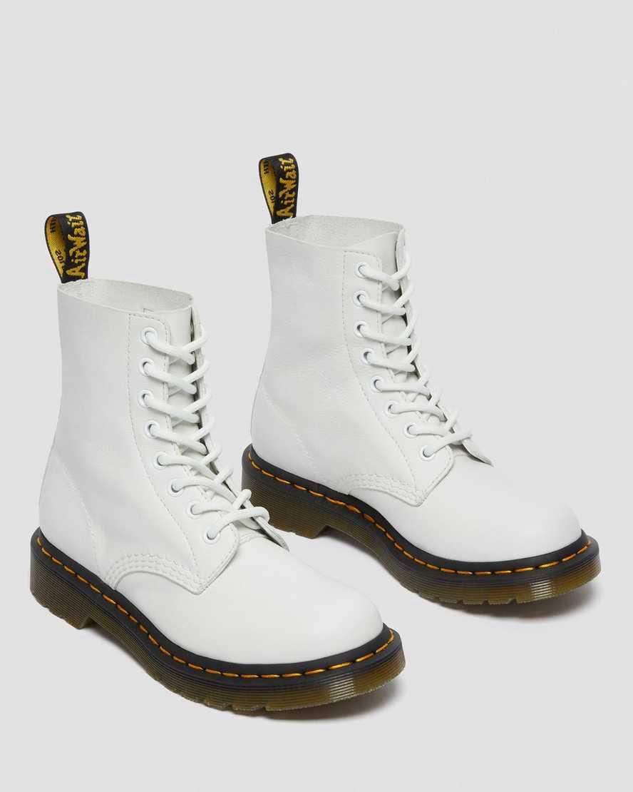 Botines Dr Martens 1460 Pascal Virginia Leather Mujer Blancas  España |  74691-HPDO
