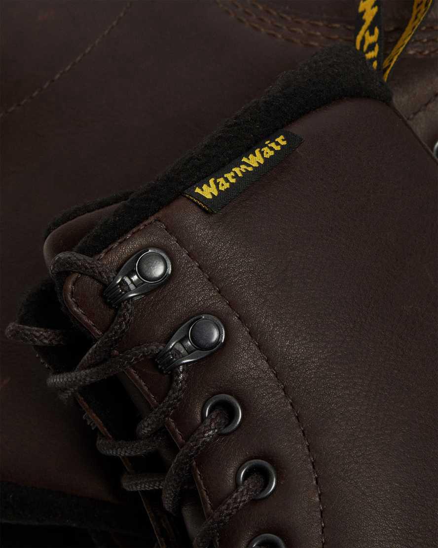 Botines Dr Martens 1460 Pascal Warmwair Leather Lace Up Mujer Marrones Oscuro  España |  81364-WRZK