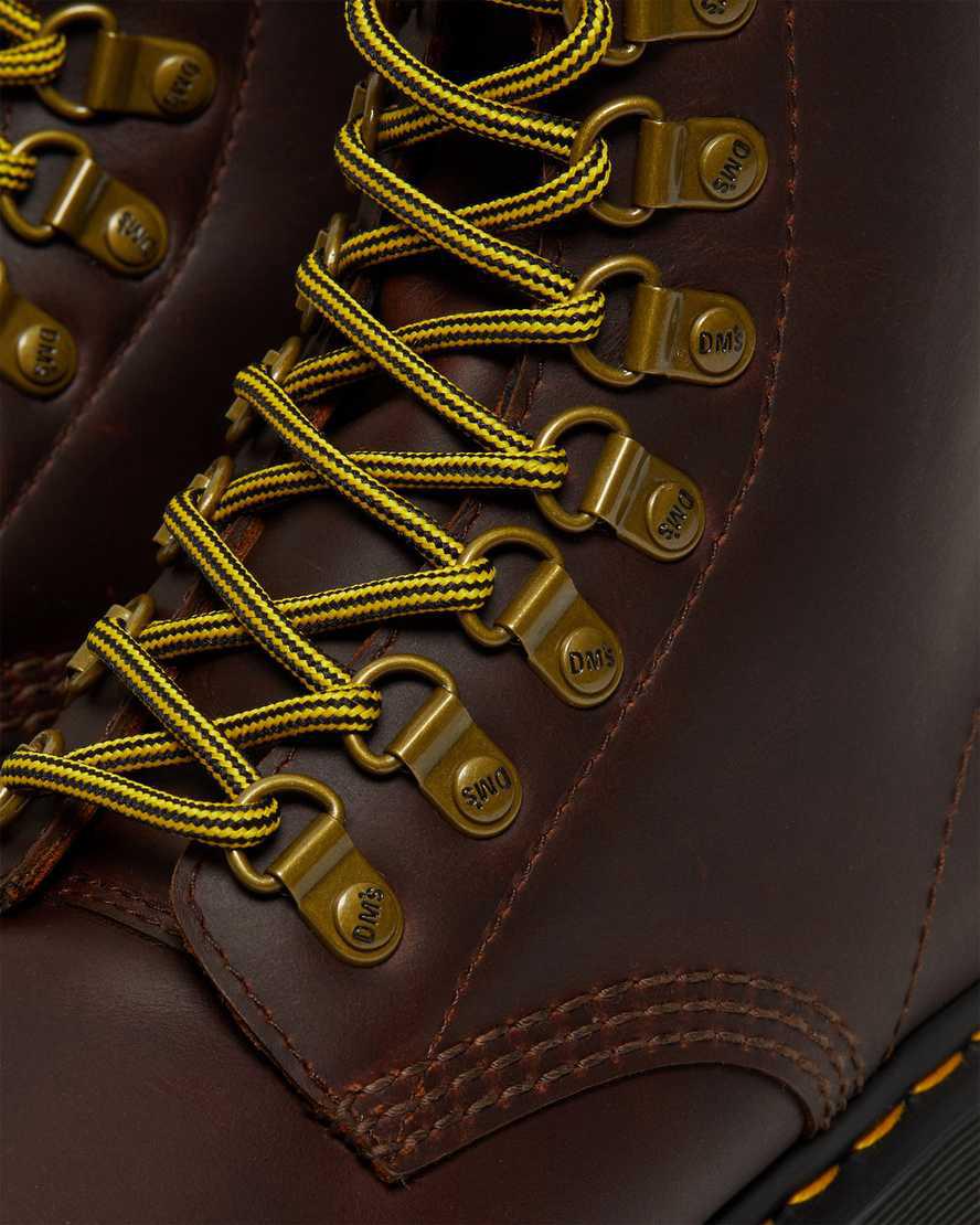Botines Dr Martens 1460 Pascal Wintergrip Leather Lace Up Mujer Marrones  España |  90865-PTRZ