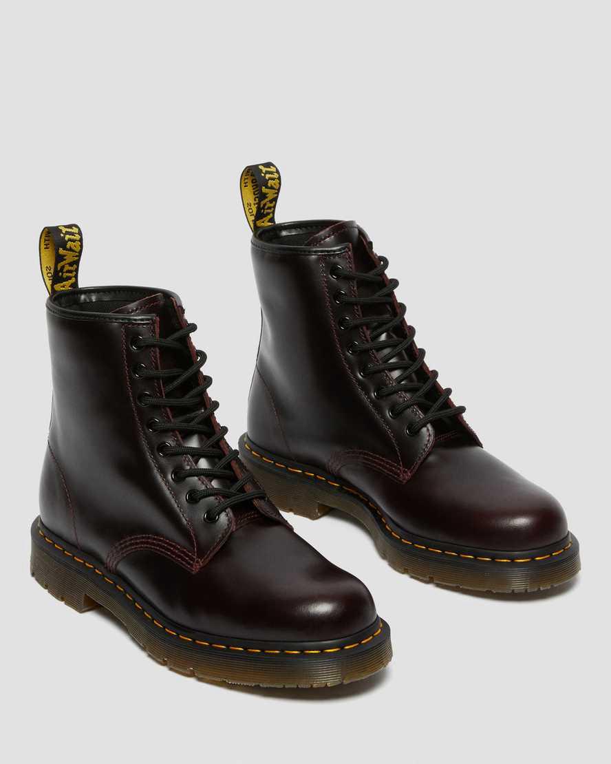 Botines Dr Martens 1460 Slip Resistant Atlas Leather Lace Up Mujer Burdeos  España |  73486-ZRNB