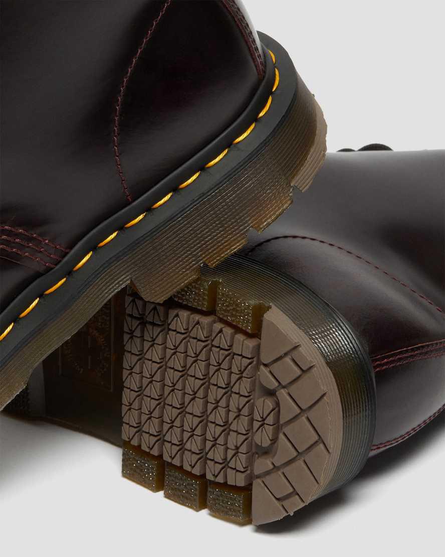 Botines Dr Martens 1460 Slip Resistant Atlas Leather Lace Up Mujer Burdeos  España |  73486-ZRNB
